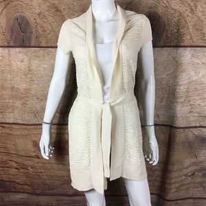 LOFT Ann Taylor open front cardigan waist tie (a68